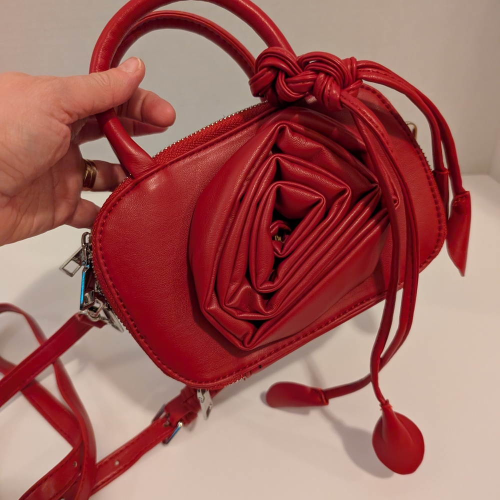 Red Small Ladies Bag. Cute Small Bag.